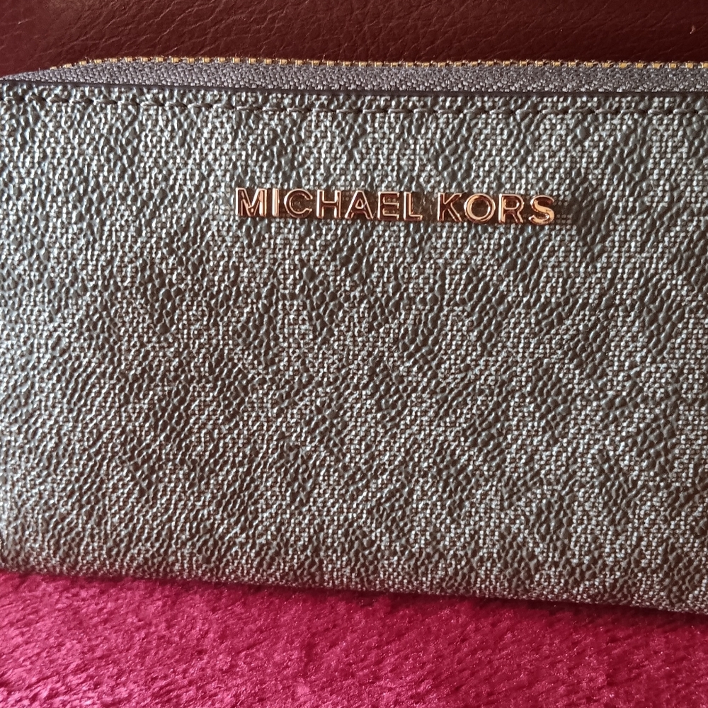 Michael Kors green wallet